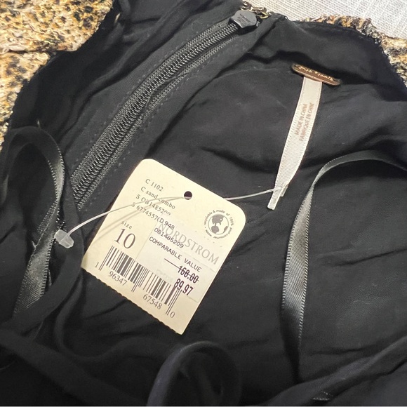 NWT Free People Snake Print Open Back Mini Dress M - Picture 5 of 11